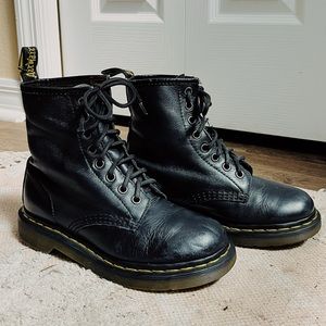 Black, Doc. Martens, Leather, Womens, Size5, US5, 5, Dr.Martens, boots